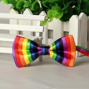 Rainbow Bow Tie